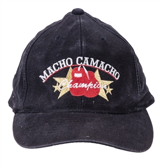 Hector Macho Camacho "Champion" Black Hat for During Oscar De La Hoya Fight (Manager Provenance)
